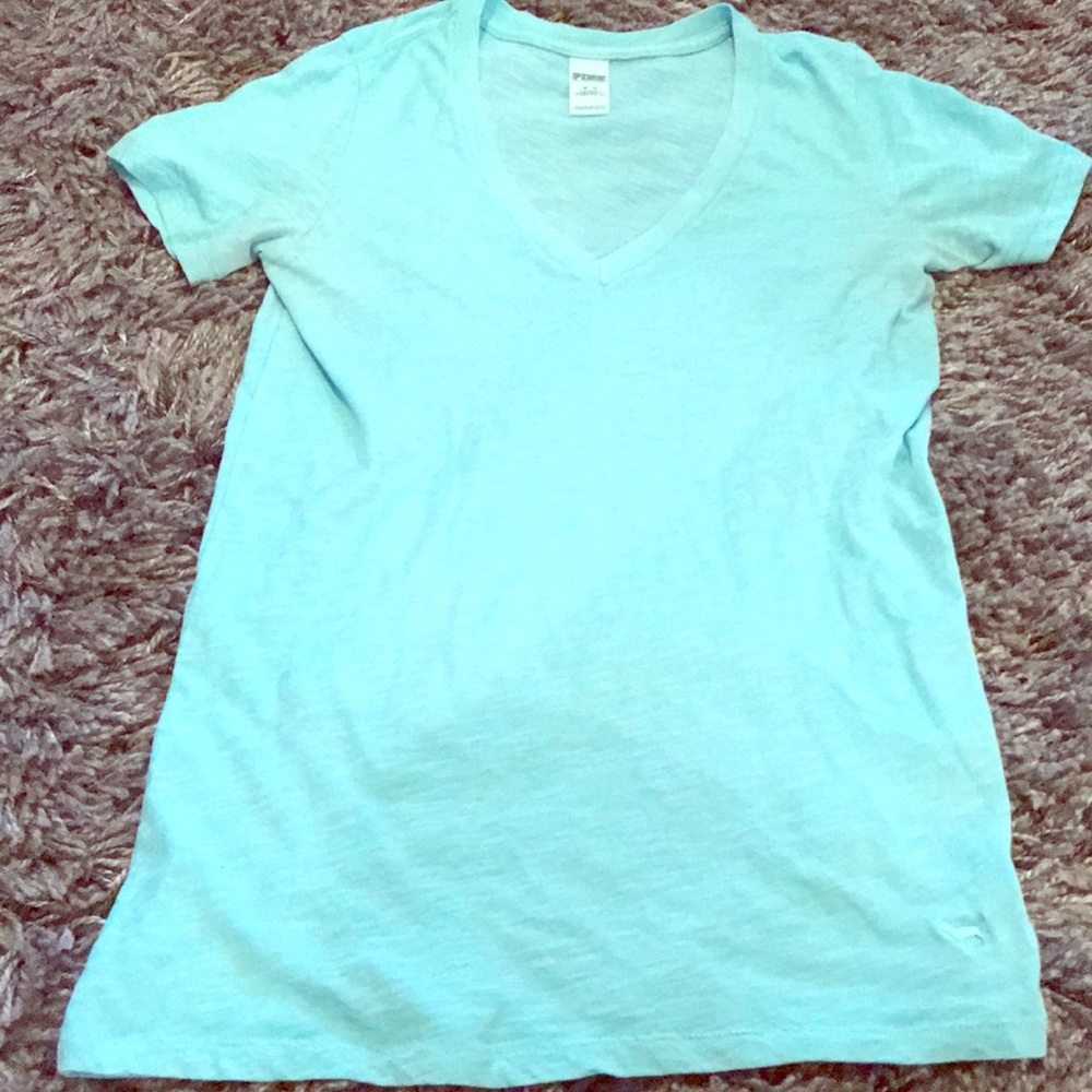 Short sleeve blue VS Pink shirt